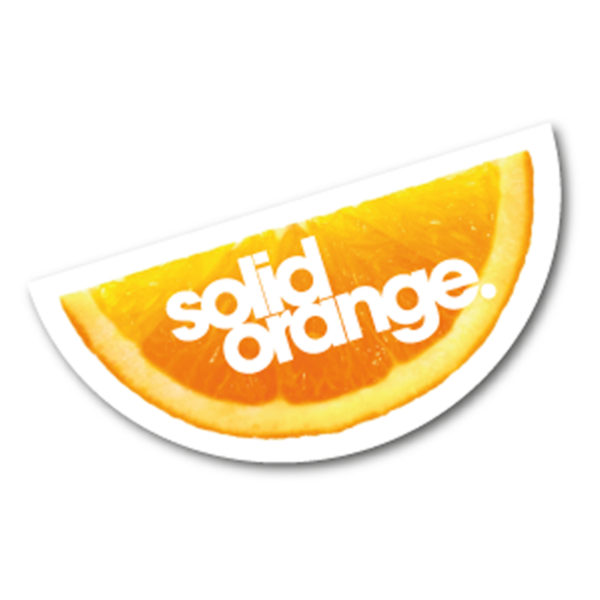 Orange Slice Fridge Magnet 46mm x 96mm