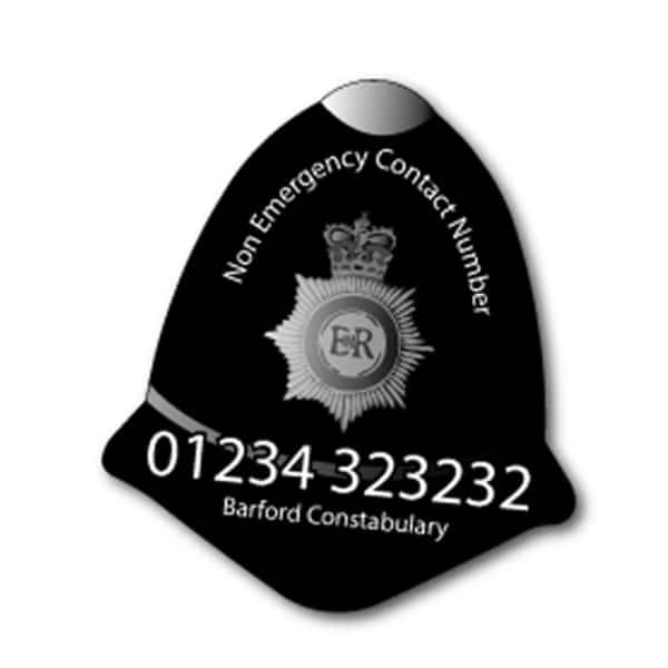 Police Helmet Fridge Magnet 70mm x 78mm