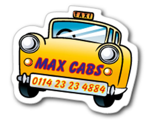 Yellow Cab Magnet - 53mm x 65mm