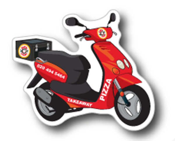 Scooter Magnet - 56mm x 63mm