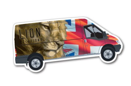 Van Shaped Fridge Magnets